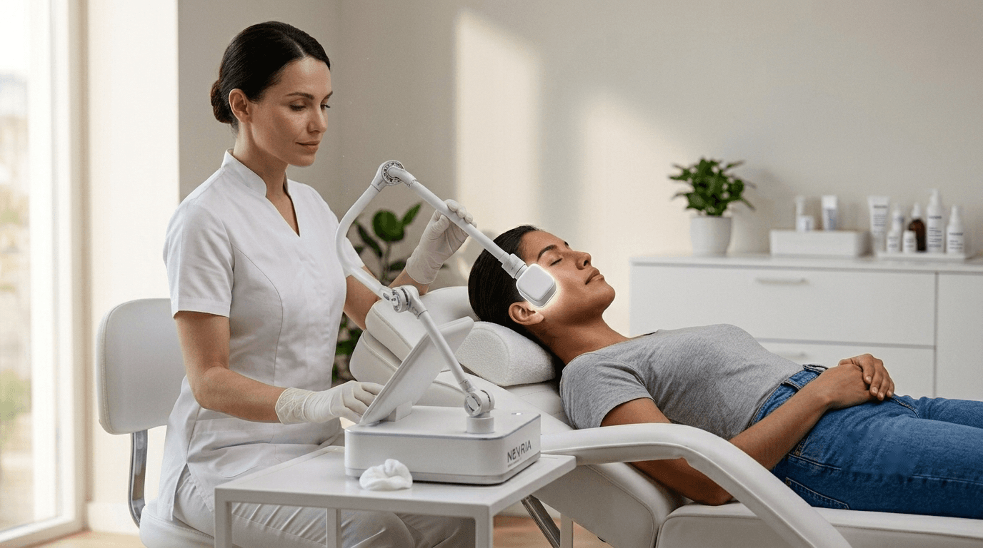 A pilot treatment in a clinic setting (concept).